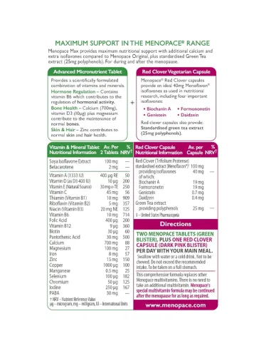 Menopace Max - 84 Capsules & Tablets
