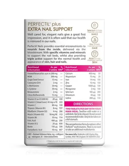Perfectil Plus Nails Extra Support - 60 Tablets
