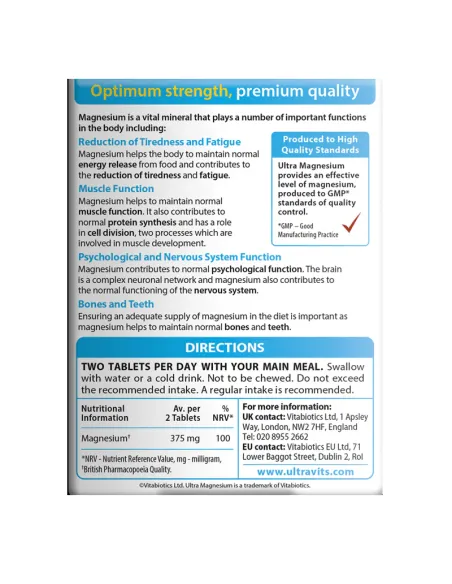 Ultra Magnesium - 60 Tablets