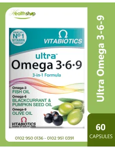 Ultra Omega 3-6-9 , 60 Capsules