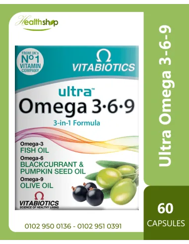 Ultra Omega 3-6-9 , 60 Capsules
