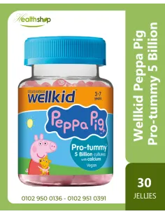 Wellkid Peppa Pig Pro-tummy 5 Billion with Calcium - 30...