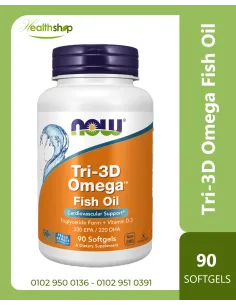 Tri-3D Omega Fish Oil - 90 Softgels