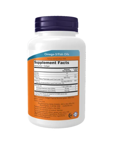 Cod Liver Oil, Extra Strength 1000 mg - 90...