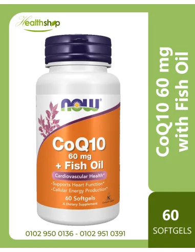 CoQ10 60 mg + Fish Oil - 60 Softgels