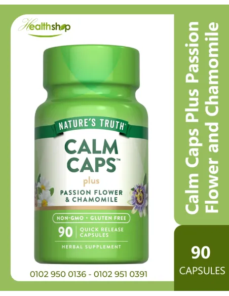 Calm Caps Plus Passion Flower and Chamomile - 90 Capsules