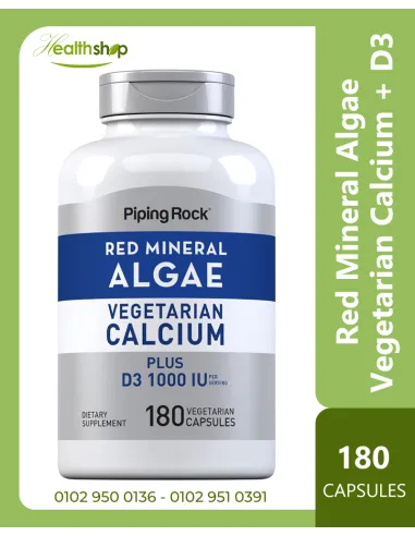 Red Mineral Algae, Vegetarian Calcium Plus D3...