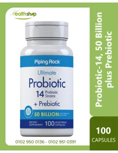 Probiotic-14, 50 Billion plus Prebiotic - 100 Vegetarian...