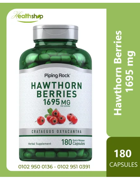 Hawthorn Berries, 1695 mg (per serving) - 180 Quick Release Capsules