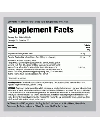 Ultra Men's HARD MAX - 60 Coated Caplets