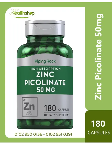 Zinc Picolinate 50mg - 180 Capsules