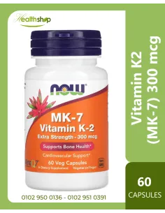 Vitamin K2 (MK-7), 300 mcg - 60 Veg Capsules