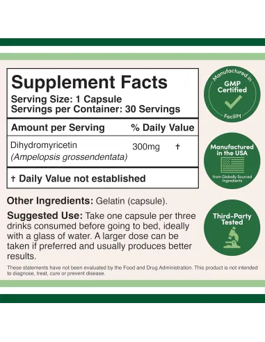 DHM 300 Supplement - 30 Capsules