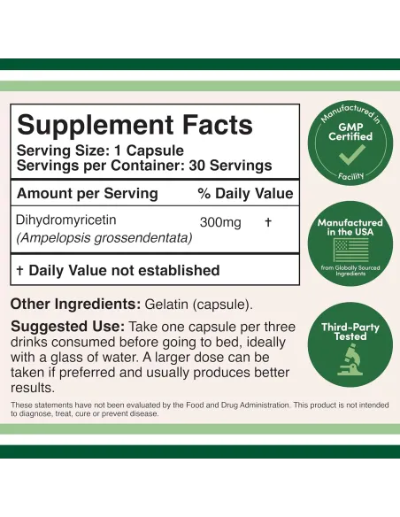 DHM 300 Supplement - 30 Capsules