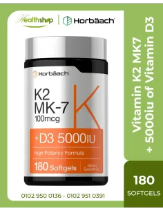 Vitamin K2 MK7 - 5000iu of Vitamin D3 & 100mcg MK-7...