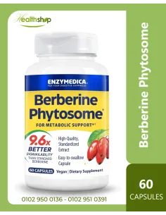 فيتوسوم البربرين، توافر حيوي وامتصاص أفضل - 60 كبسولة