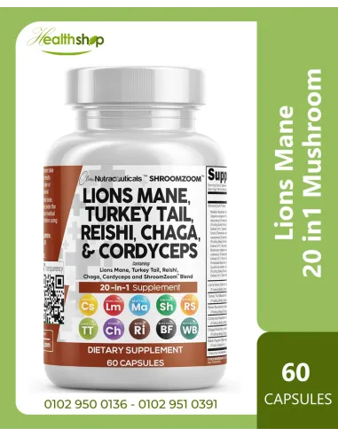 Lions Mane 20 in1 Mushroom - 60 Capsules