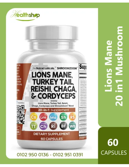 Lions Mane 20 in1 Mushroom - 60 Capsules