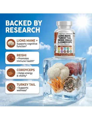Lions Mane 20 in1 Mushroom - 60 Capsules