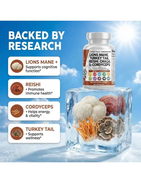Lions Mane 20 in1 Mushroom - 60 Capsules