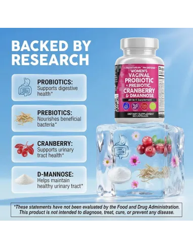 Women's Vaginal Probiotics with Cranberry - 60...