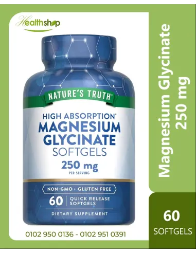 Magnesium Glycinate, High Absorption 250mg - 60...