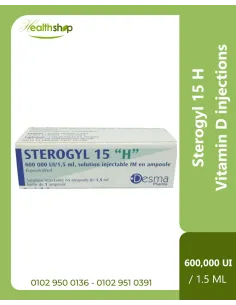 Sterogyl 15 H, Vitamin D injections 600,000 UI / 1.5 ml