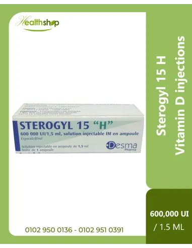Sterogyl 15 H, Vitamin D injections 600,000 UI...