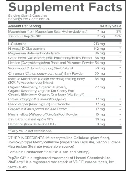 Total Restore Gut Lining Support, Digestive Supplement for Gastrointestinal Wellness - 90 Capsules