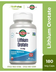 Lithium Orotate 5mg - 180 Capsules