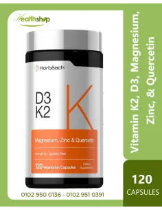 Vitamin K2, D3 5000 IU With Magnesium, Zinc & Quercetin -...