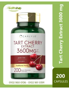 Tart Cherry Extract 3600 mg - 200 Capsules