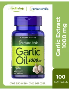 Garlic Extract 1000 mg - 100 Softgels