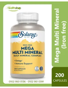 Mega Multi Mineral (Iron free) - 200 Capsules