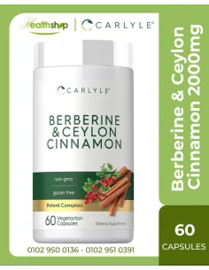 Berberine with Ceylon Cinnamon 2000mg - 60 Capsules