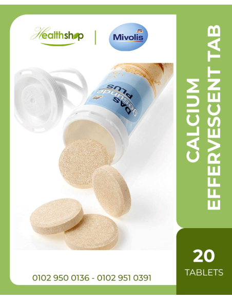 Mivolis Calcium effervescent Tablets - 20 pcs ( Best before 9 - 2026 )