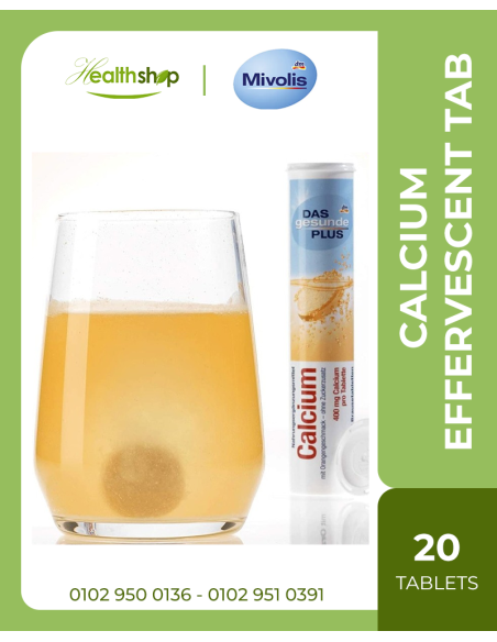 Mivolis Calcium effervescent Tablets - 20 pcs ( Best before 9 - 2026 )