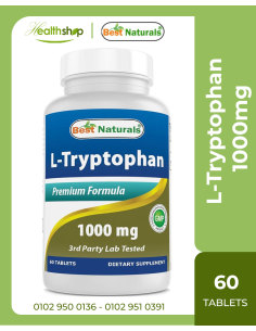 L-Tryptophan 1000mg - 60 Tablets ( Best before 10 -2026 )