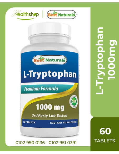 L-Tryptophan 1000mg - 60 Tablets ( Best before 10 -2026 )