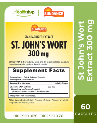 St. John's Wort Extract 300 mg - 60 Capsules (...