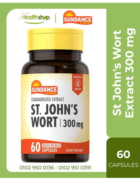 St. John's Wort Extract 300 mg - 60 Capsules ( Best Before 12-2026 )
