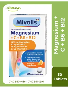 Mivolis Magnesium + Vitamin C + Vitamin B6 + B12 - 30...
