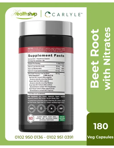Nitric Oxide Beet Root With Nitrates for Men...