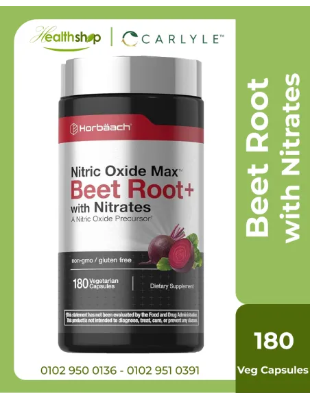 Nitric Oxide Beet Root With Nitrates for Men and Women  -180 veg caps