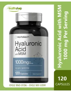 Hyaluronic Acid with MSM 1000 mg Per Serving - 120 Capsules