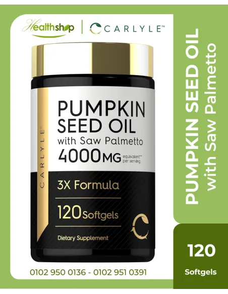 Pumpkin Seed Oil with Saw Palmetto 4000 Mg - 120 Softgel