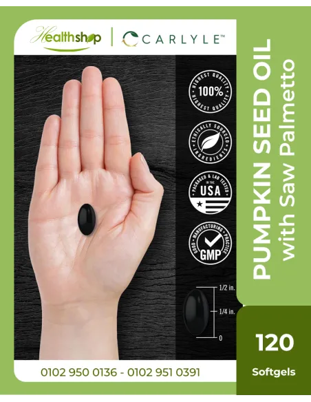 Pumpkin Seed Oil with Saw Palmetto 4000 Mg - 120 Softgel