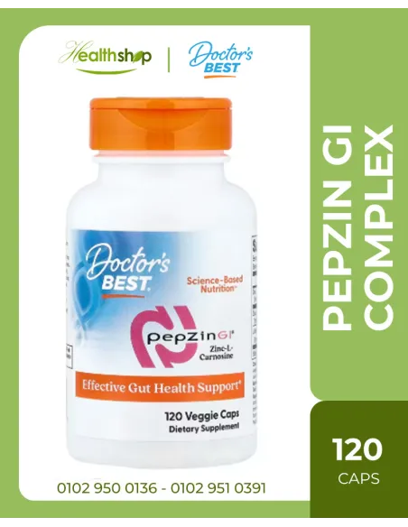 PepZin GI, Zinc-L-Carnosine Complex - Digestive Support - 120 Veggie Caps
