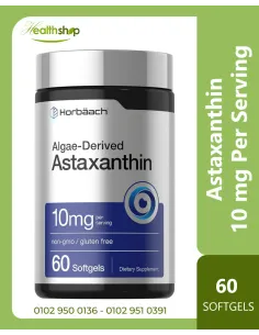 Astaxanthin Algae Derived Formula, 10mg Per Serving - 60...