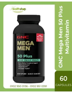 GNC Mega Men 50 Plus Multivitamin - 60 Capsules